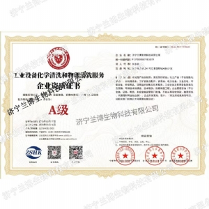 工业设备化学清洗和物理清洗服务A级
